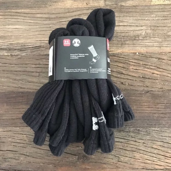 Under Armour UA PERFORMANCE Crew Socks 4 Pack - Picture 4 of 5